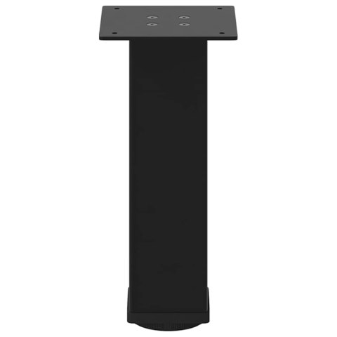 NOGI DO STOLIKA KAWOWEGO 4 SZT. CZARNE 42-44CM STAL
