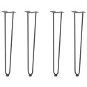 NOGI DO STOŁU HAIRPIN 4 SZT. ANTRACYT 72CM LITA STAL