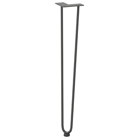 NOGI DO STOŁU HAIRPIN 4 SZT. ANTRACYT 72CM LITA STAL