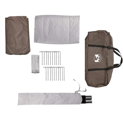 NAMIOT RODZINNY TIPI 6-OSOBOWY BRĄZOWY WODOSZCZELNY