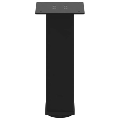 NOGI DO STOLIKA KAWOWEGO 4 SZT. CZARNE 30-32CM STAL