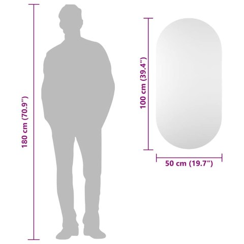 LUSTRO 100X50CM SZKLANE