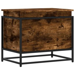 SKRZYNIA Z POKRYWĄ PRZYDYMIONY DĄB 60X40X51,5CM