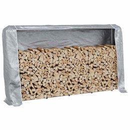 STOJAK NA DREWNO OPAŁOWE Z DRUTEM STALOWYM 250X25X150CM STAL