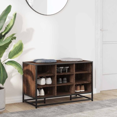 ŁAWKA Z MIEJSCEM NA BUTY BRĄZOWY DĄB 84X40X53,5CM