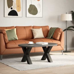 NOGI DO STOLIKA KAWOWEGO 2 SZT. CZARNE 50X(42-43)CM STAL