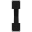 NOGI DO STOLIKA KAWOWEGO 2 SZT. CZARNE 50X(42-43)CM STAL