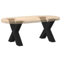 NOGI DO STOLIKA KAWOWEGO 2 SZT. CZARNE 50X(42-43)CM STAL