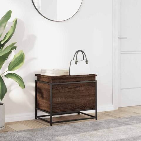 SKRZYNIA Z POKRYWĄ BRĄZOWY DĄB 60X40X51,5CM