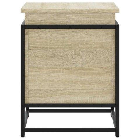 SKRZYNIA Z POKRYWĄ DĄB SONOMA 60X40X51,5CM