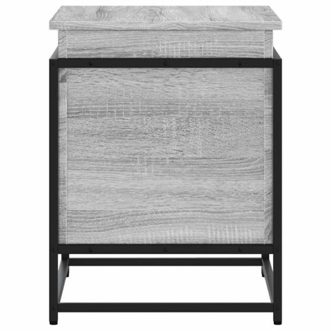 SKRZYNIA Z POKRYWĄ SZARY DĄB SONOMA 60X40X51,5CM