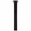 NOGI DO STOŁU JADALNEGO 2 SZT. CZARNE 60X(72-73)CM STAL