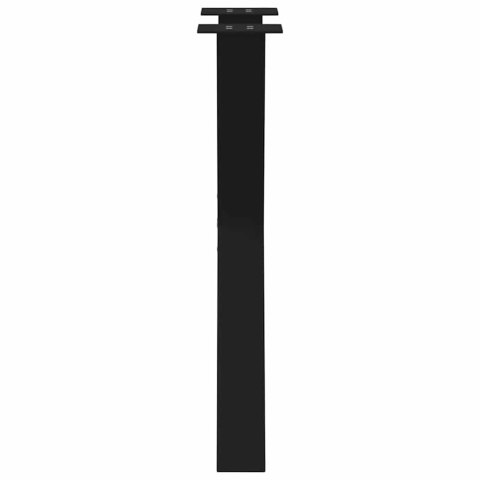 NOGI DO STOŁU JADALNEGO 2 SZT. CZARNE 60X(72-73)CM STAL