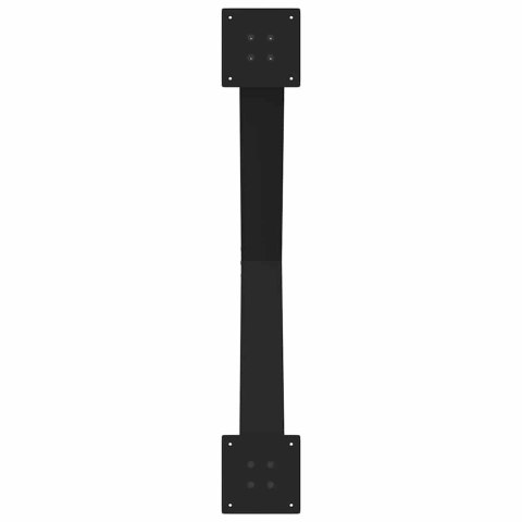 NOGI DO STOŁU JADALNEGO 3 PCS. CZARNE 90X(72-73)CM STAL