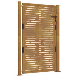 FURTKA OGRODOWA 105X155CM STAL KORTENOWSKA MOTYW PROSTOKĄTY