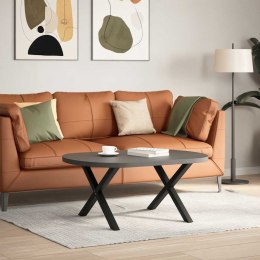 NOGI DO STOLIKA KAWOWEGO W KSZTAŁCIE LITERY X2 SZT CZARNE STAL