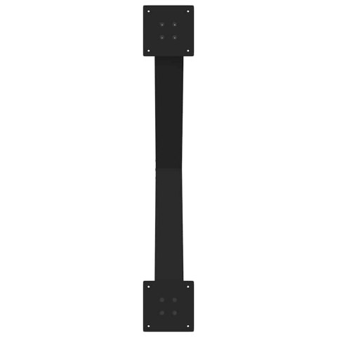 NOGI DO STOŁU JADALNEGO 2 SZT. CZARNE 90X(72-73)CM STAL