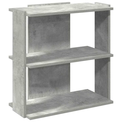 5-POZIOMOWY REGAŁ NA KSIĄŻKI SZAROŚĆ BETONU 60X30X60CM