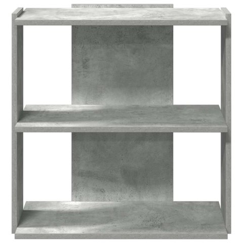 5-POZIOMOWY REGAŁ NA KSIĄŻKI SZAROŚĆ BETONU 60X30X60CM