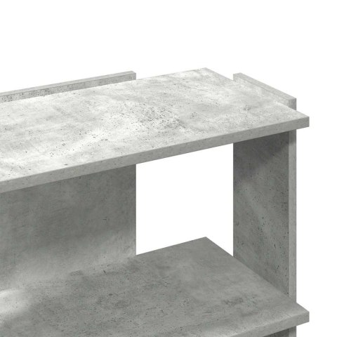 5-POZIOMOWY REGAŁ NA KSIĄŻKI SZAROŚĆ BETONU 60X30X60CM