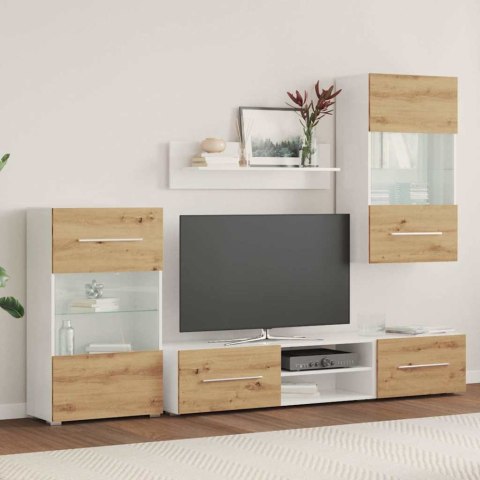 5-CZĘŚCIOWE SZAFKI POD TELEWIZOR Z OŚWIETLENIEM LED