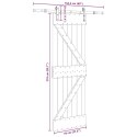 DRZWI PRZESUWNE Z OSPRZĘTEM 70X210CM LITE DREWNO SOSNOWE