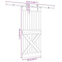 DRZWI PRZESUWNE Z OSPRZĘTEM 90X210CM LITE DREWNO SOSNOWE