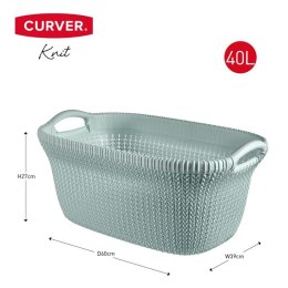 Curver Kosz na pranie Knit, 40 L, jasnoniebieski