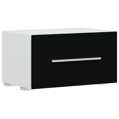 5-CZĘŚCIOWE SZAFKI POD TELEWIZOR OŚWIETLENIEM LED MATOWA CZERŃ