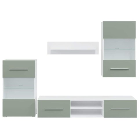 5-CZĘŚCIOWE SZAFKI POD TELEWIZOR Z OŚWIETLENIEM LED