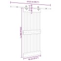 DRZWI PRZESUWNE Z OSPRZĘTEM 95X210CM LITE DREWNO SOSNOWE