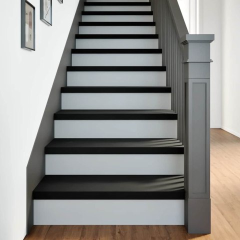 STOPNIE SCHODOWE SCHODY 4 SZT. BRĄZOWE 80X30X2CM LITE DREWNO DĘBOWE
