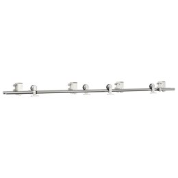 SYSTEM DO MOCOWANIA DRZWI PRZESUWNYCH 200CM STAL SREBRNY
