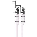 SYSTEM DO MONTAŻU DRZWI PRZESUWNYCH 152,5CM STAL CZARNY