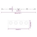 SYSTEM DO MONTAŻU DRZWI PRZESUWNYCH 183CM STAL CZARNY