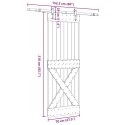 DRZWI PRZESUWNE Z OSPRZĘTEM 70X210CM LITE DREWNO SOSNOWE