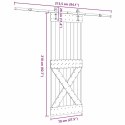 DRZWI PRZESUWNE Z OSPRZĘTEM 70X210CM LITE DREWNO SOSNOWE