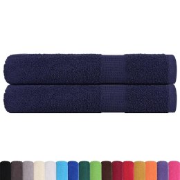 RĘCZNIKI DO SAUNY 2 SZT. GRANATOWY 360 GSM 100% BAWEŁNA