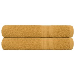 RĘCZNIKI DO SAUNY 2 SZT. ZŁOTY 80X200CM 360 GSM 100% BAWEŁNA