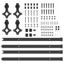 SYSTEM DO MONTAŻU DRZWI PRZESUWNYCH 152,5CM STAL CZARNY