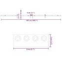 SYSTEM DO MONTAŻU DRZWI PRZESUWNYCH 213,5CM STAL CZARNY