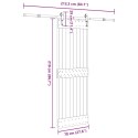 DRZWI PRZESUWNE Z OSPRZĘTEM 70X210CM LITE DREWNO SOSNOWE