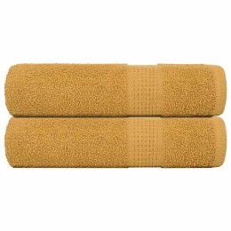 RĘCZNIKI PRYSZNICOWE 2 SZT. ZŁOTY 70X140CM 360 GSM 100% BAWEŁNA