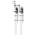 SYSTEM DO MONTAŻU DRZWI PRZESUWNYCH 213,5CM STAL CZARNY