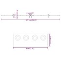 SYSTEM DO MONTAŻU DRZWI PRZESUWNYCH 213,5CM STAL CZARNY