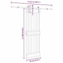 DRZWI PRZESUWNE Z OSPRZĘTEM 70X210CM LITE DREWNO SOSNOWE