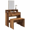 TABORET DO TOALETKI STARE DREWNO 70X35X45CM