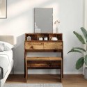 TABORET DO TOALETKI STARE DREWNO 70X35X45CM