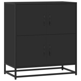 KOMODA CZARNA 68X35X76CM I METAL