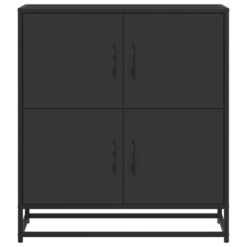 KOMODA CZARNA 68X35X76CM I METAL